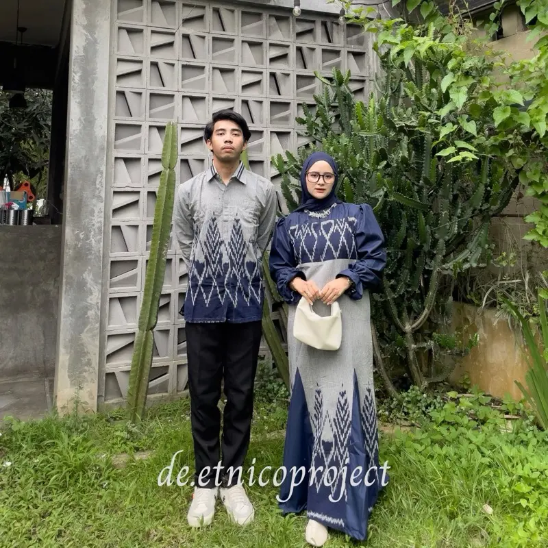 BAJU TENUN SHIMA DRESS BAJU LEBARAN BAJU KONADANGAN BAJU LAMARAN BAJU PREWEDDING BAJU COUPLE 0