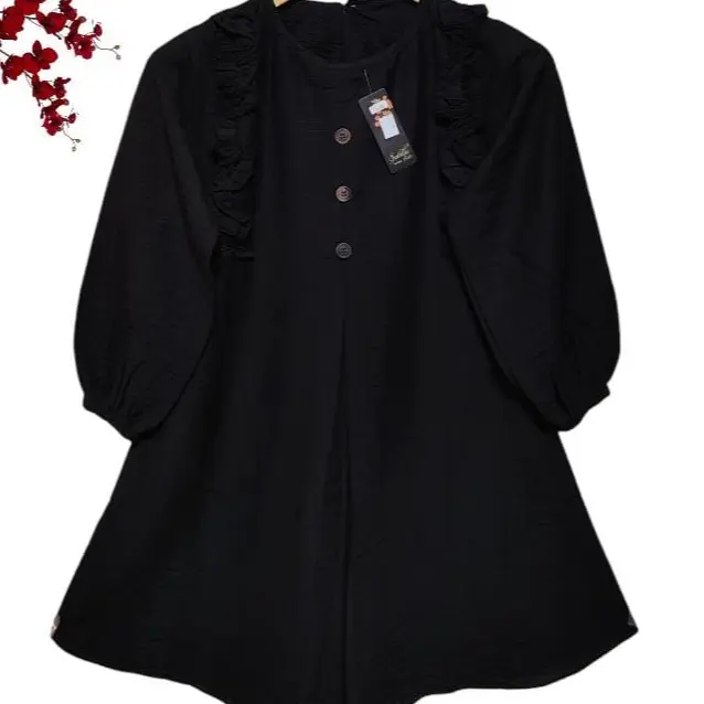 Tunik anak perempuan umur 10-12 tahun / baju anak muslimah lengan panjang 2
