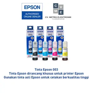 Tinta Botol Epson 003 T003 T-003 L1110 L1210 L1250 L3110 L3210 L3150 L3250 L5190 L5290 L11050 ORIGINAL