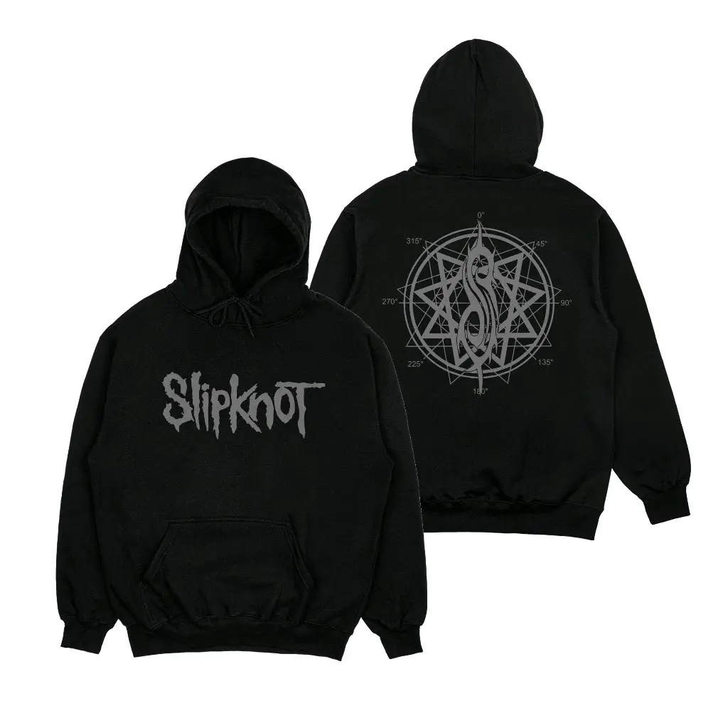 Sweater Hoodie Hitam Distro SlipKnot Logo Unisex Bahan Fleece Cotton Tebal High Jumper Nyaman Panjang Pria Sablon Tangan Wanita basic lokal