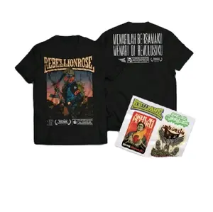 READY STOK-BAJU DISTRO-Rebellion Rose band cotton combat 24s bahan,Tebal,Adem,lembut