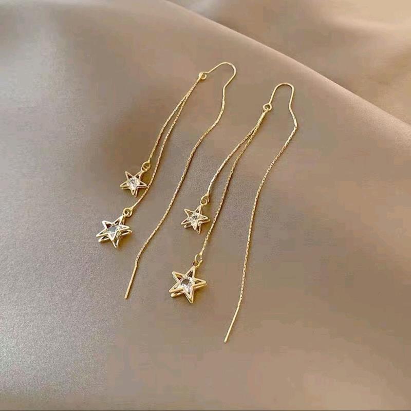 Anting Titanium wanita Jurai model bintang 0