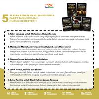 Gambar Buku Paket Kuliah Hukum Semester 1 Super Lengkap Original (Variasi) - Paket 5 Buku Hukum dari Penerbit Indoliterasi Kab. Bantul 3 Tokopedia