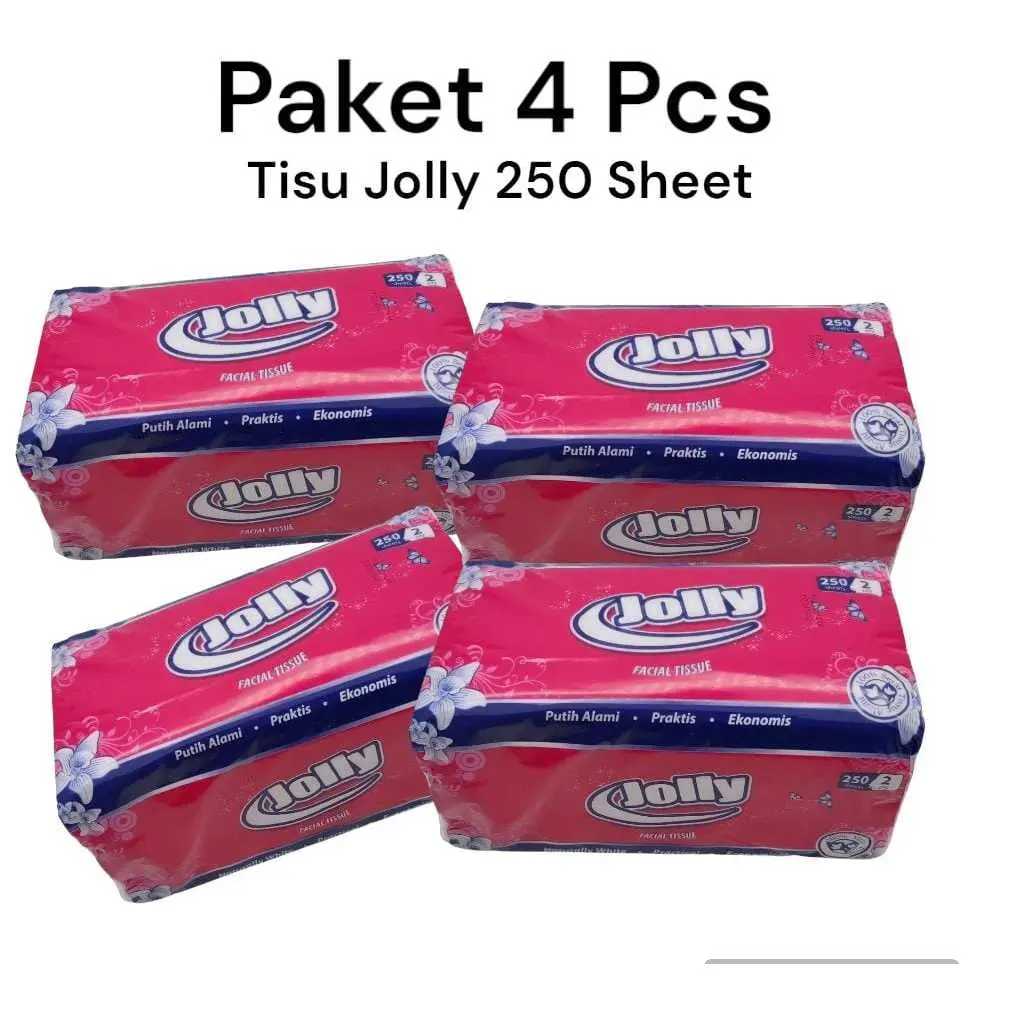 PROMO Paket 4 PCS Tisu Jolly 250 dan 200 Lembar - Termurah Grosir