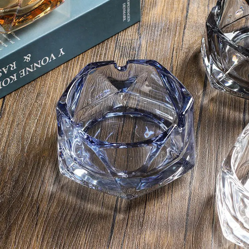 Asbak Kaca Kristal Asbak Kaca Tebal Gift Kado Wadah Abu Tempat Abu Asbak Unik Glass Ashtray Milan 1