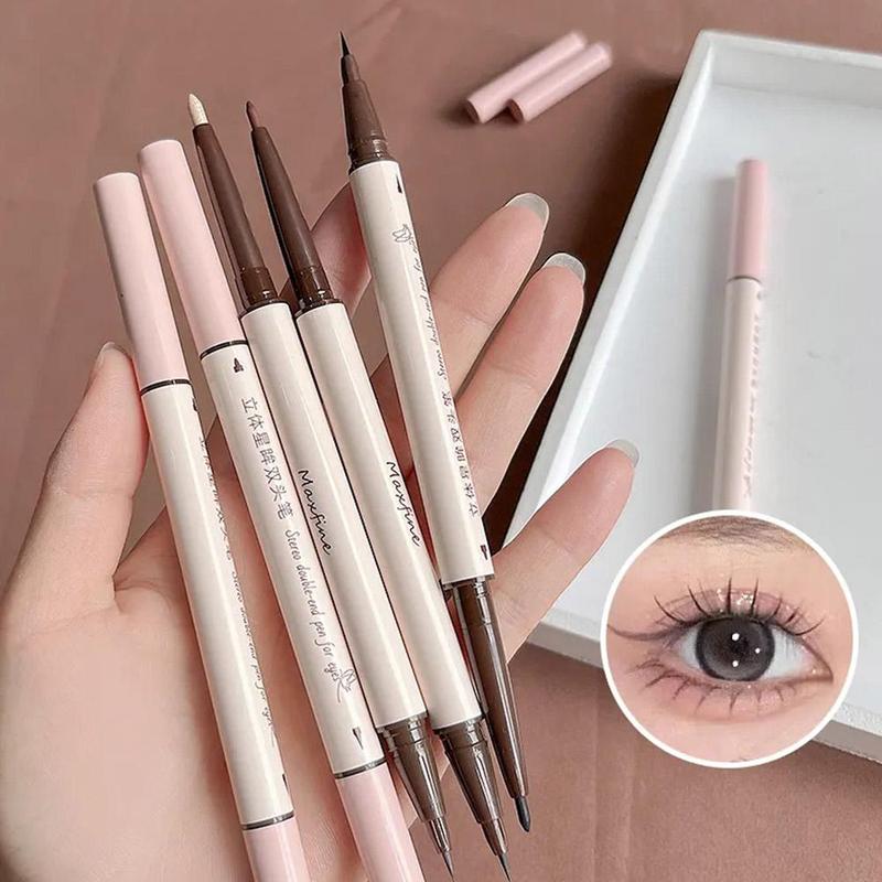 Product Introduction of Double-Headed Eyeliner Pen 2-in-1 ing High Pen Waterproof Easy To Not Sweatproof Fade D2Q7 24