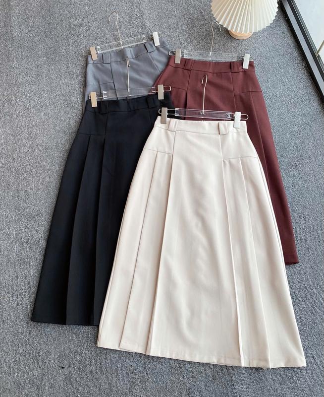 Chân Váy Xòe Xếp Ly Dáng Dài Lala Fashion Mã 4831