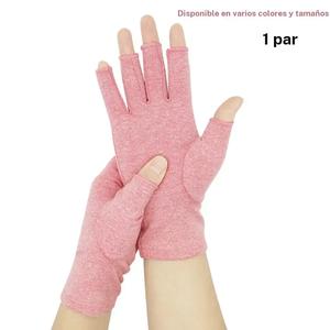 Guantes para artritis de medio dedo, 1 par de guantes para ciclismo al aire libre y fitness para hombres y mujeres, ideales para túnel carpiano, reumatismo, tendinitis