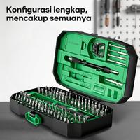 Gambar SKU Obeng Set 152 In 1 S2 Premium Baja HRC 60 Magnet Kuat Presisi Alat Servis HP Laptop Kacamata Jam Tangan PC Koper Lengkap Pinset Pencabut Fleksibel Obeng Bintang Plus Minus Torx Hex Anti Dol Toolkit Teknisi Elektronik - Obeng set 152 IN 1 dari ISKU Tools Official Store Kota Administrasi Jakarta Utara 2 Tokopedia