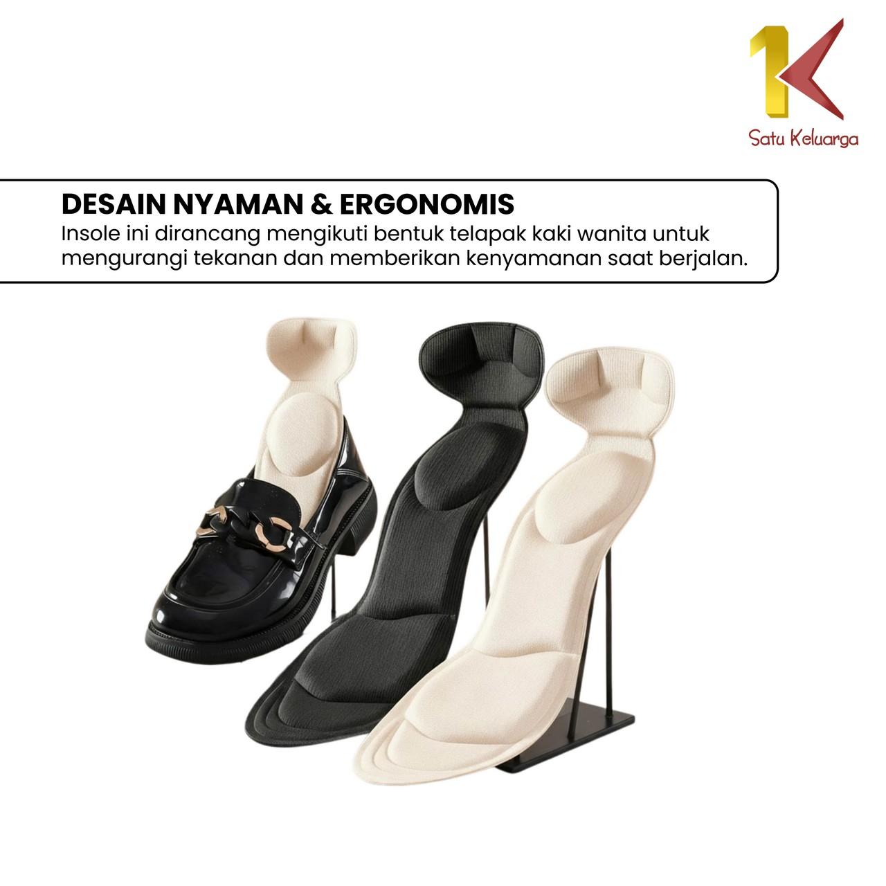 [COD] SK C1407 Insole 4D Anti Lecet Wanita Bantalan Sepatu Heels Super Empuk