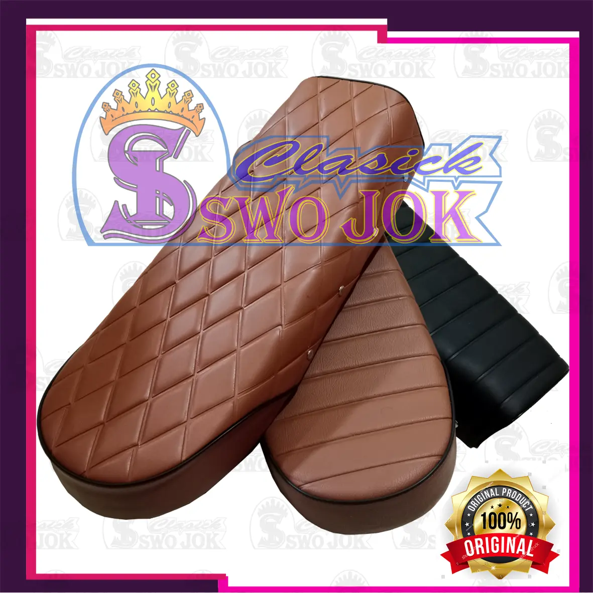 jok Japstyle farian motif wajik-garis # jok japstyle 1 set tinggal pasang Motor