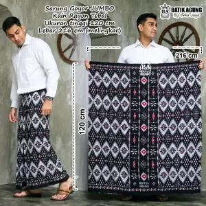 Sarung Goyor Pria Dewasa Motif Botol Rayon Premium Sarung Kang Santri Sarung Batik Pekalongan Original Batik Agung Ifmajaya