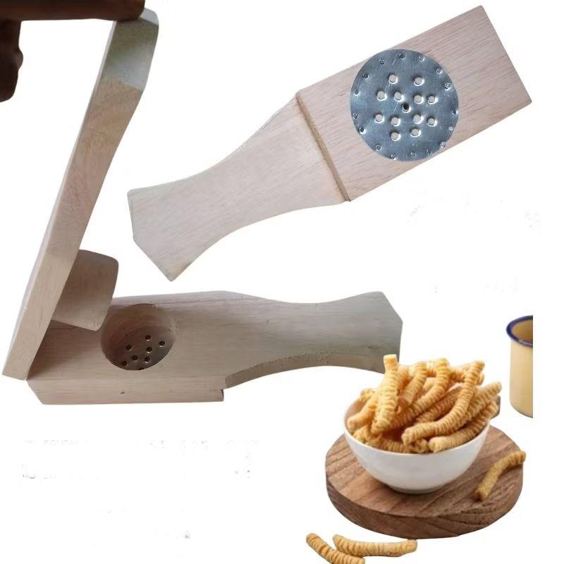 Cetakn Kue Akar Kelapa Super Perkatis Alat Dapur Kayu Natural untuk Membuat Kue Lezat dan Praktis dengan Desain Ergonomis Cetakan