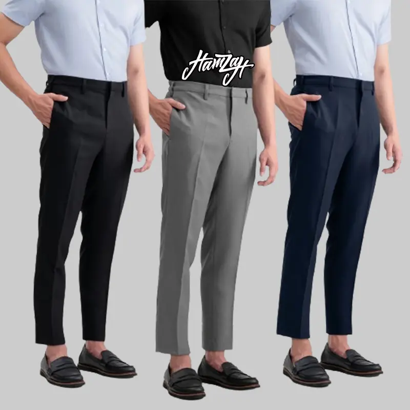PAKET HEMAT 2 Celana Formal Pria Panjang Bahan kantor kerja formal PRIA Slimfit Dewasa 0