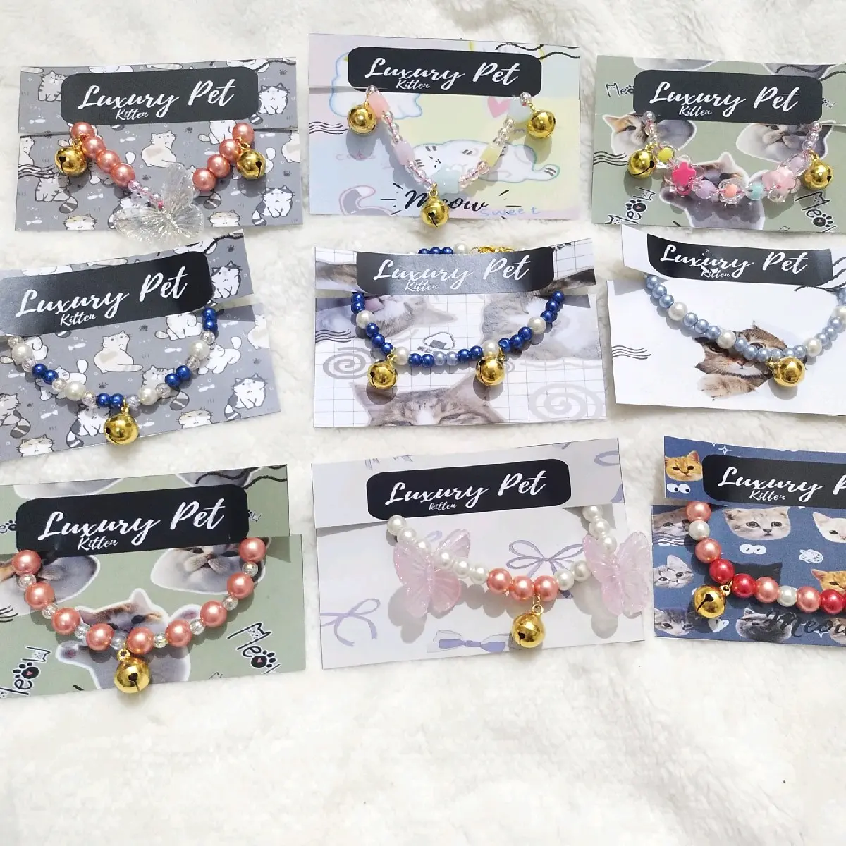 Kalung Kitten Lonceng Serut - Aksesoris Kucing Lucu