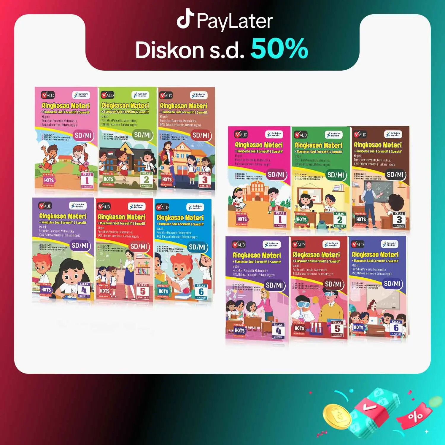 Buku Kumpulan Soal SD Mi Kelas 1 2 3 4 5 6 / Valid Ringkasan Materi + Kumpulan soal formatif & Sumatif SD/MI Kelas 1 2 3 4 5 6 Semester 1 Dan Semester 2 Dilengkapi Dengan Kunci Jawaban / Pustaka Baru Press / Pustaka Baru Press - PB
