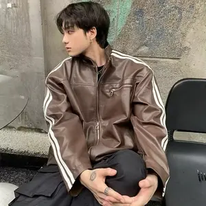 jaket kulit style korea jaket pria terbaru