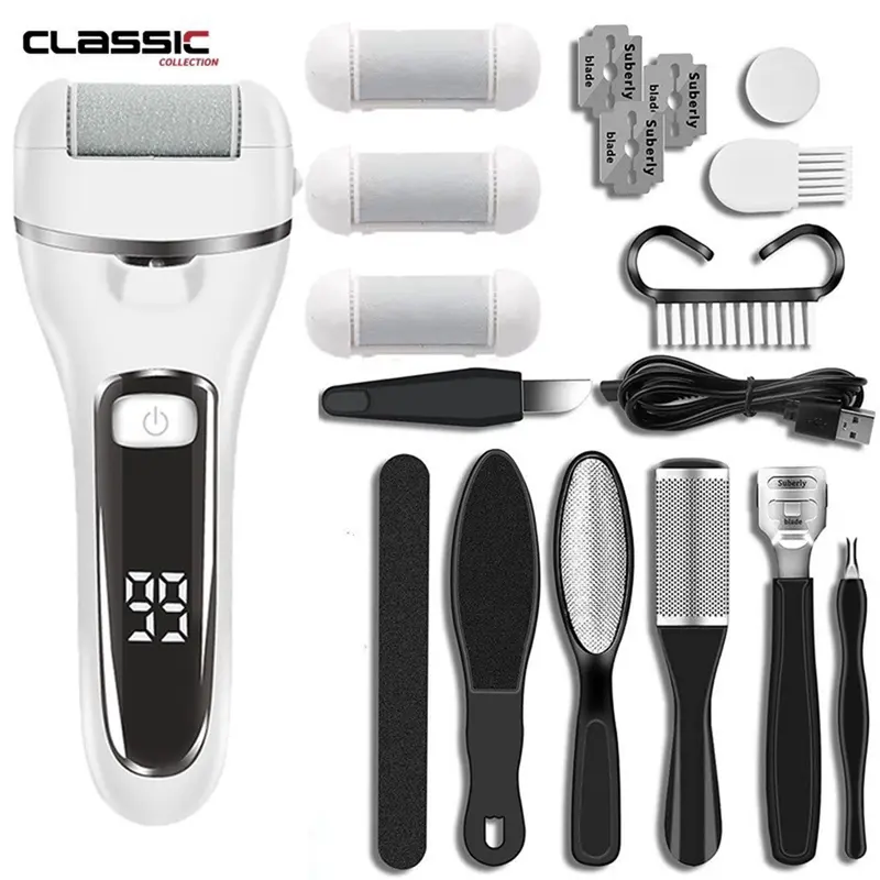Penghalus Tumit Kaki Penghalus Kaki Elektrik Untuk Kulit Mati Dan Kapalan Callus Remover Pedicure Menicure 8