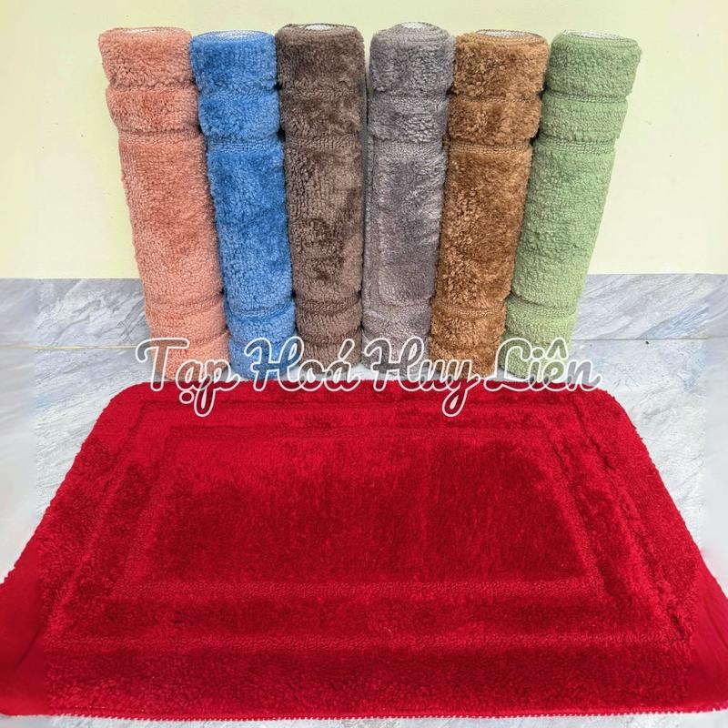  Thảm Lau Chân Cao Cấp Room Mat 80*50cm  Thảm Trải Sàn Loại To Lông Dày Siêu Thấm Đế Cao Su Chống Trơn Trượt  kích thước to hàng xịn  - Sỉ Toàn Quốc - Tạp Hoá Huy Liên 