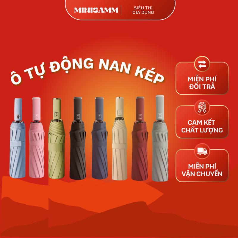    Live   Ô dù mở tự động 2 chiều nan kép che nắng mưa gấp nhỏ gọn cầm tay cỡ lớn 