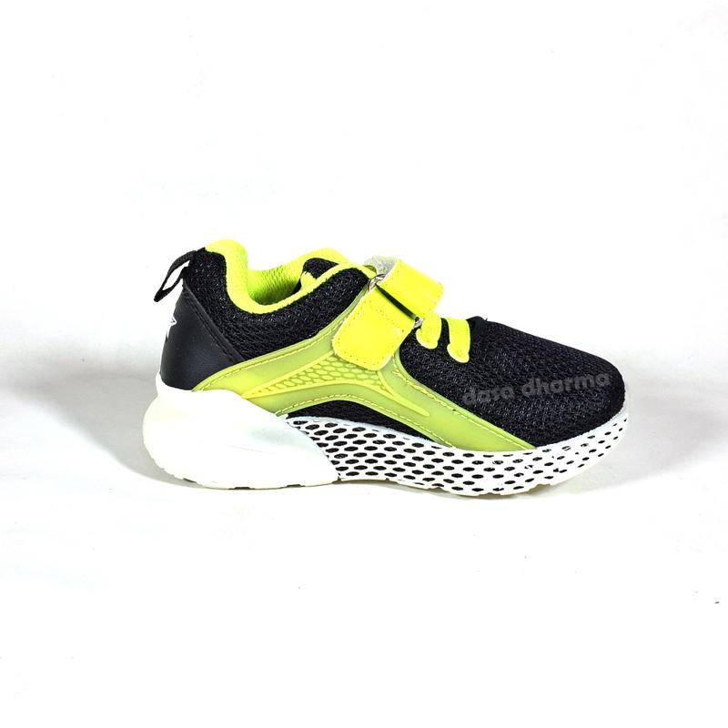 Sepatu Trekkers Anak Sneakers Sekolah TK SD Hitam Sitrun Putih Ukuran 27-31 2