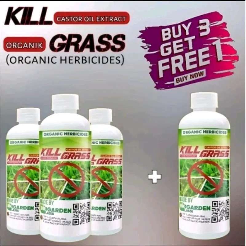KILL GRASS HERBISIDA BIOLOGIS PEMBASMI RUMPUT LIAR ISI 500ml