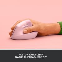 Gambar Logitech LIFT Mouse Ergonomic Vertical Wireless Bluetooth Silent - Rose dari Logi Store Indonesia Kota Administrasi Jakarta Utara 4 Tokopedia