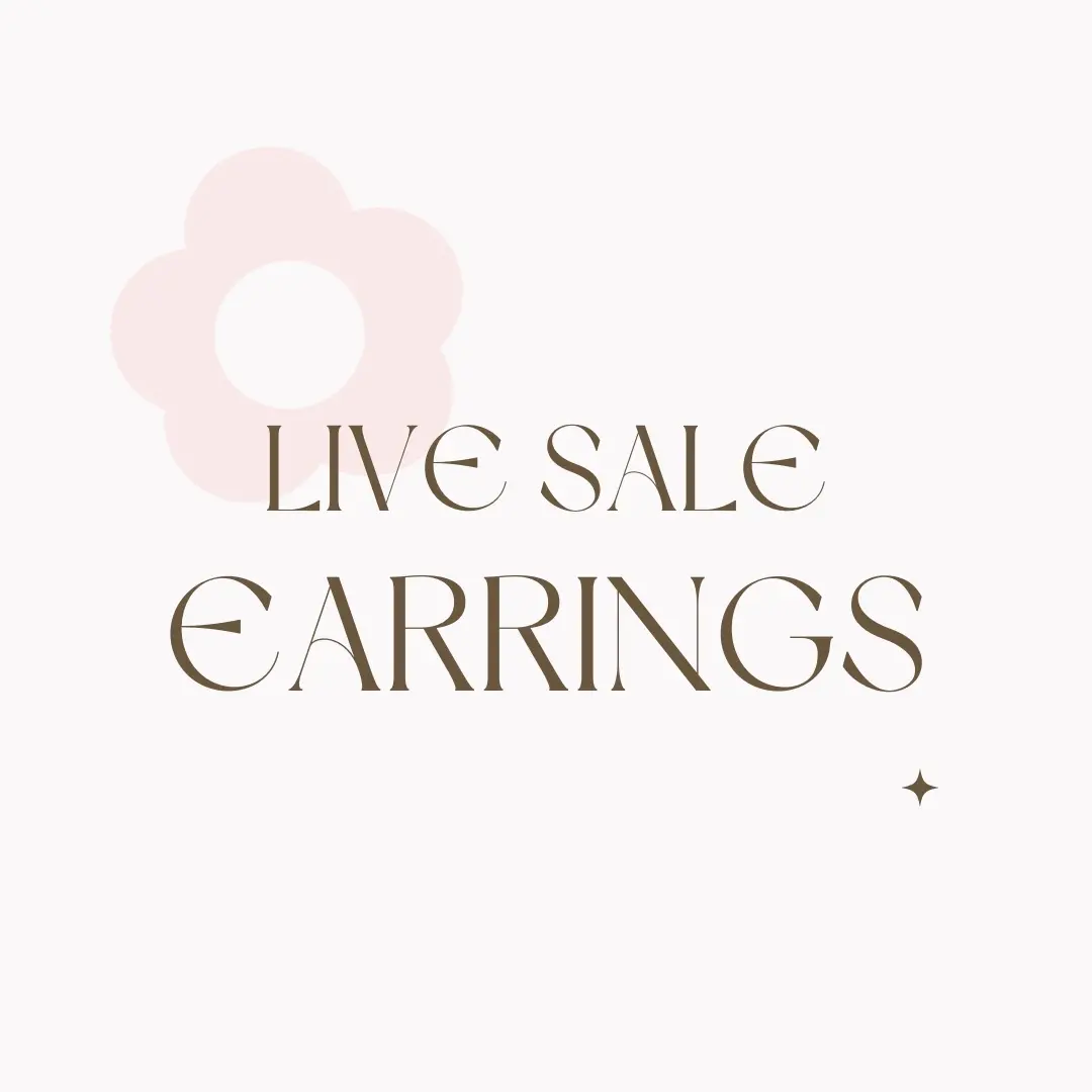 <EARRING> live sale payment dainty works