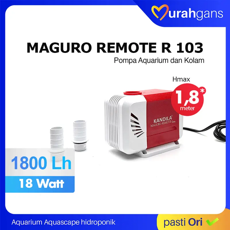 Pompa Aquarium KANDILA MAGURO REMOTE R 103 Pompa Kolam dengan Remote 1800 LH 3