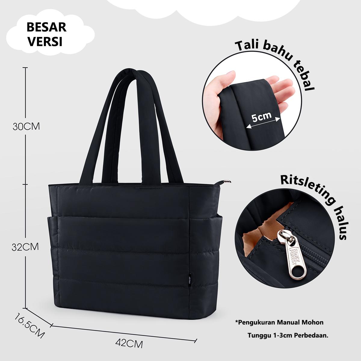 PaxMater fashion tote taswanita ringan tote bag wanita kapasitas besar 16 inci kuliah tas tangan wanita Cewek Totebag tahan air kapasitas besar Kantong