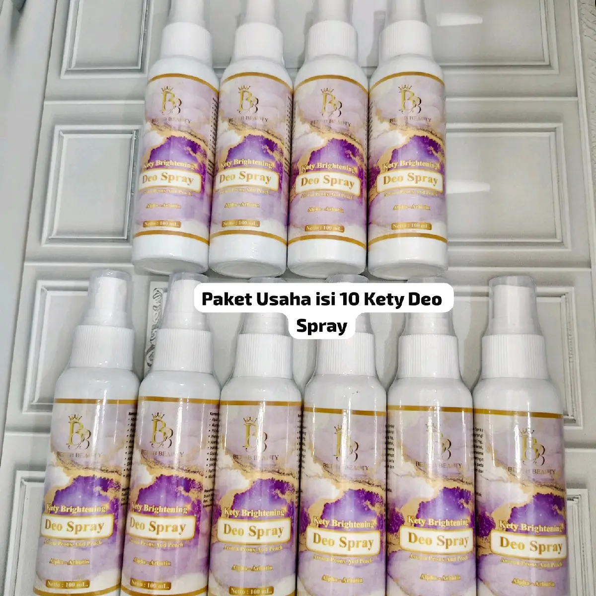 [isi 10] BEBEB BEAUTY KETY BRIGHTENING DEO SPRAY  MENCERAHKAN KETY DAN BEBAS BAU 100ML PAKET USAHA