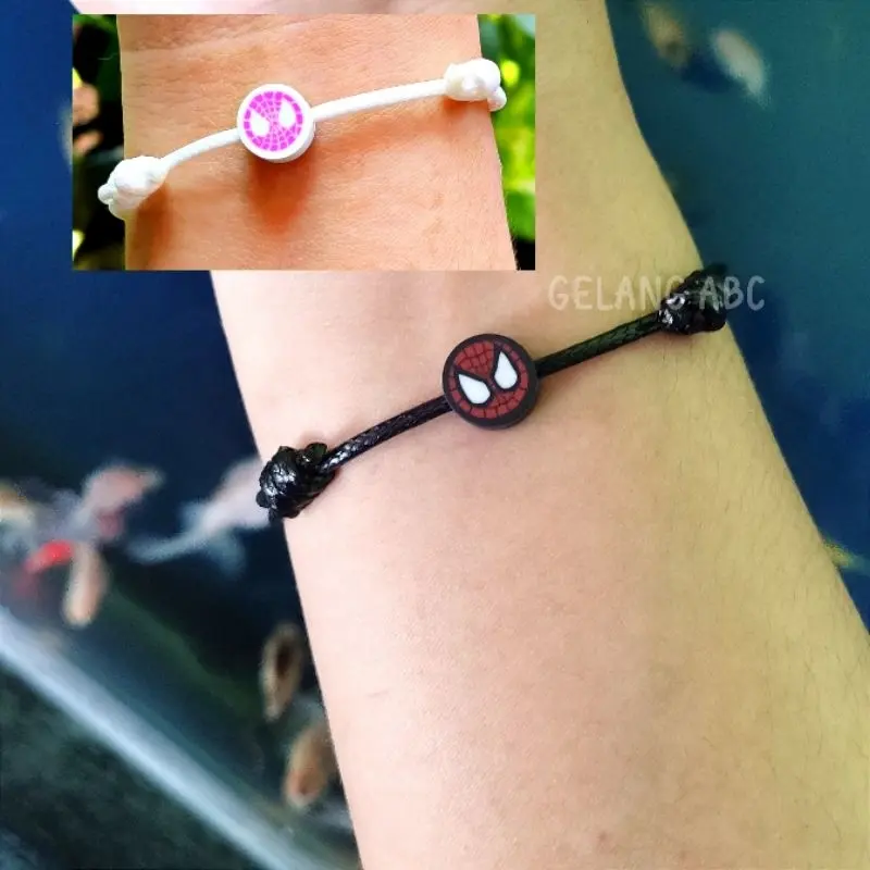 GELANG SPIDERMAN GELANG COUPLE MILES AND GWEN GELANG PASANGAN