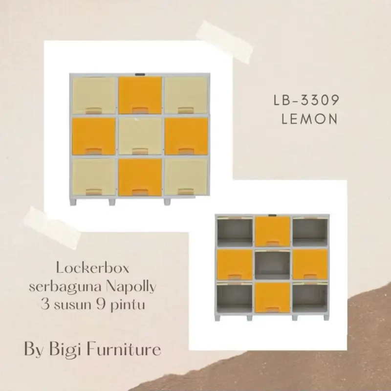 ￼TERBARU!! LOKERBOX 3 SUSUN & 2 SUSUN PLASTIK NAPOLLY LB-3309 & 3206