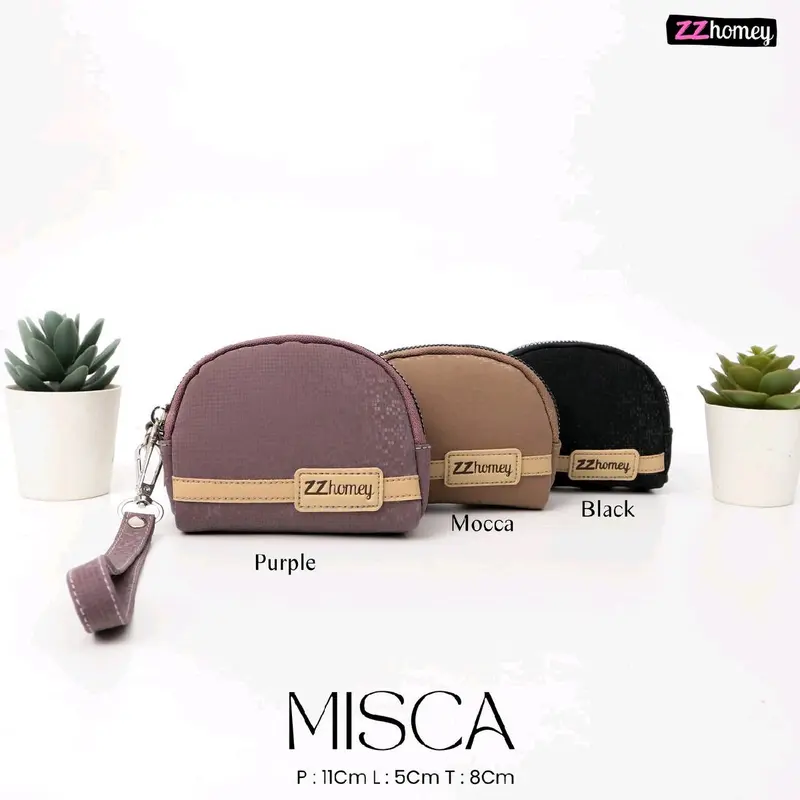 MISCA POUCH By Zzhomey Dompet koin mini resleting wanita lucu 2 ruang kekinian 5