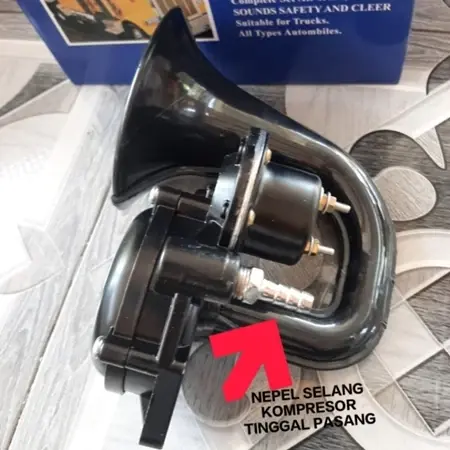 TUTUP BESI Klakson CICADA Scania Volvo | Klakson Keong 12/24V Untuk Truk Pick Up Bus, Canter, Elf 0