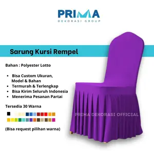 Chair Cover Bungkus Sarung Kursi Futura Rempel Rimpel Prima