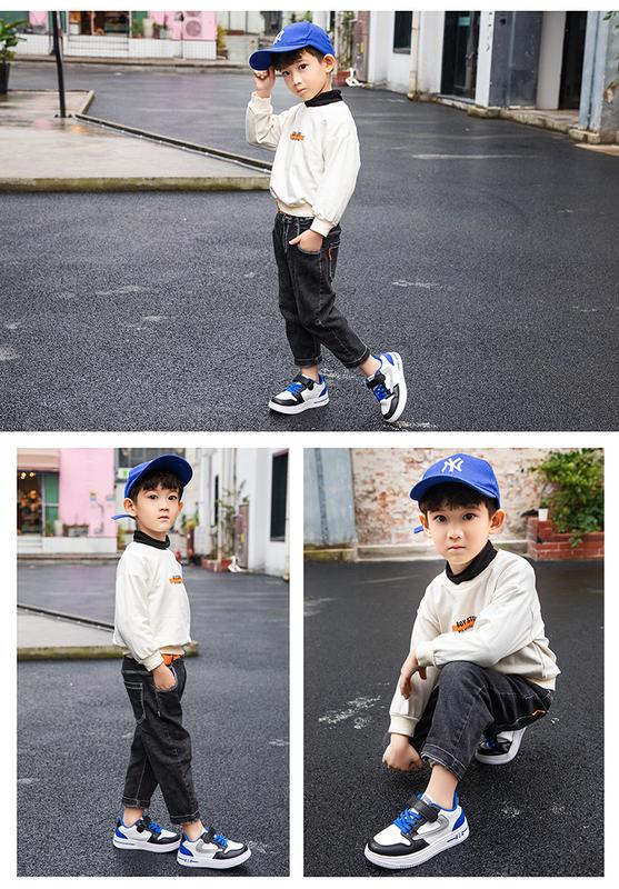 Product Introduction of Boys' Single Shoes 2024 Spring and Autumn New Middle and Big Children's Board Shoes Children's Sports Shoes Spring and Girls' Breathable Colored Board Shoes 16