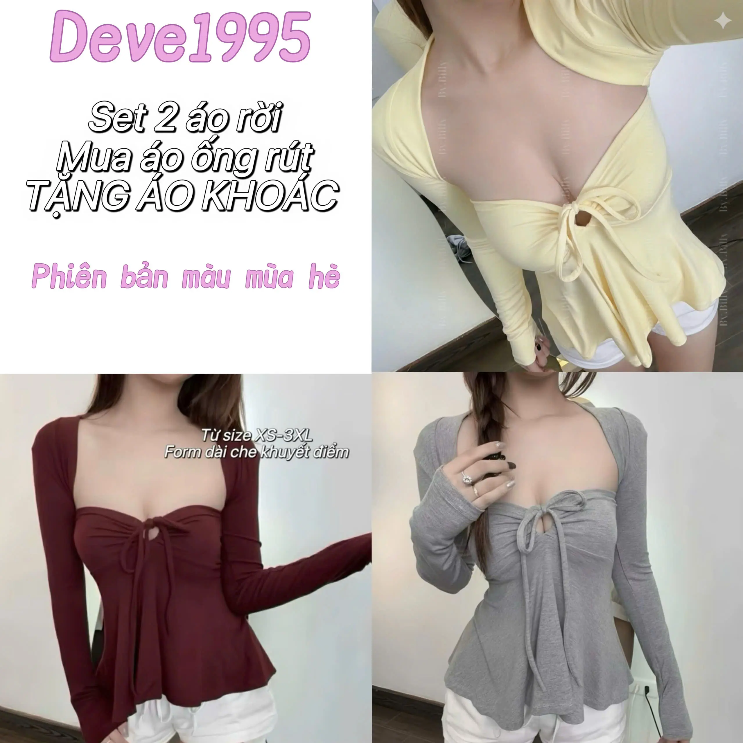 (Deal mở bán) (TẶNG ÁO KHOÁC) - áo ống dây rút cúp kèm áo khoác ngắn | BigBuy360 - bigbuy360.vn