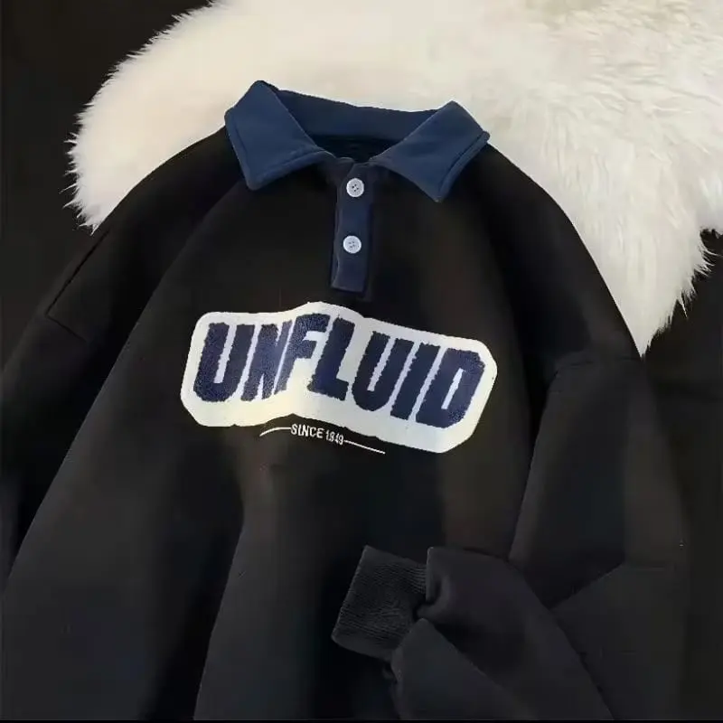 S - XXXXXXL (6XL) Jaket Besbal Polo Harajuku Korean UNFLUID Bigsize XL 2XL 3XL 4XL 5XL 6XL Besbal Urban Style Premium Fleece Korean Oversize 0