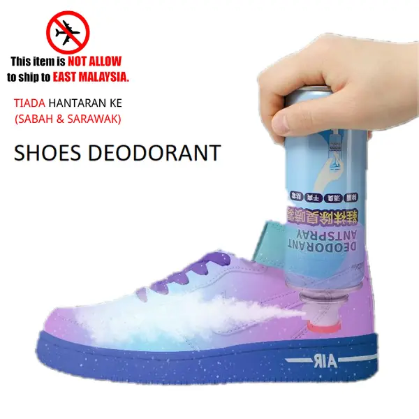 Shoes & Socks Deodorant Spray Pewangi Kasut Refresher Spray Safety