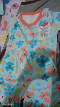 Product Review of Little Q - BIS Rampel Baju Bayi Pendek Kancing Depan Celana Pendek from @**i 0