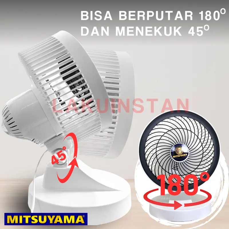 Kipas Angin Meja Desk Fan SNI Mitsuyama MS-5544 9.5 inch 1