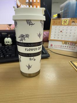 Product Review of Ly Giữ Nhiệt Khắc Tên Hoa FLOWER CUP 500ml Inox 316 Sang Trọng Có Ống Hút from V**à 0
