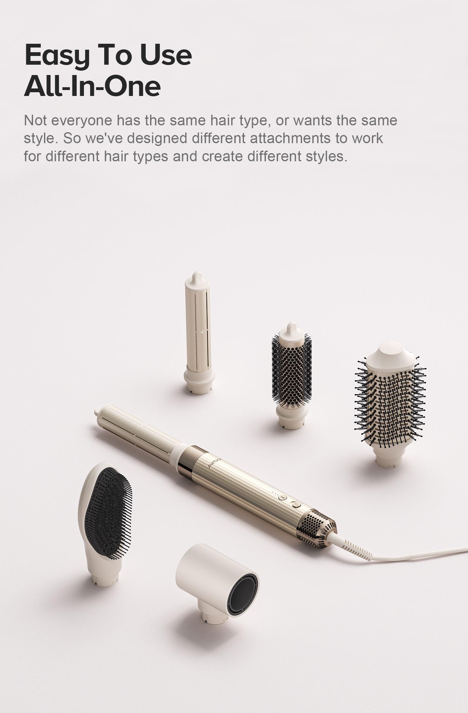 [EXCLUSIVE] Airbot Aria HyperStyler High Speed Hair Dryer & Multi Hair Styler | Auto Wrap Curler | Volumising Hair Tool Brush | Airwrap Curler | Sisir Rambut & Hair Styling Box Premium | Rambut Kering & Curly dengan Instan