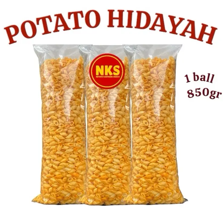 POTATO HIDAYAH  RENYAH 1 BALL 850GR -Nks-Snack Food Cemilan Cheese Kentang Chips
