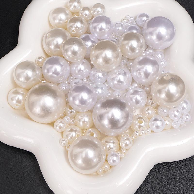 Product Introduction of Manik Berkilat Tinggi, Mutiara Tiruan, Bahan ABS Putih, untuk Membuat Barang Kemas Kalung dan Loket, Sesuai untuk DIY 11