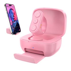 ショート動画アプリ対応 ワイヤレスBluetoothリモコンリング、スクロール操作・ページ送り対応、Kindleアプリ対応、iPhone・iPad・Android対応カメラシャッターリモコン