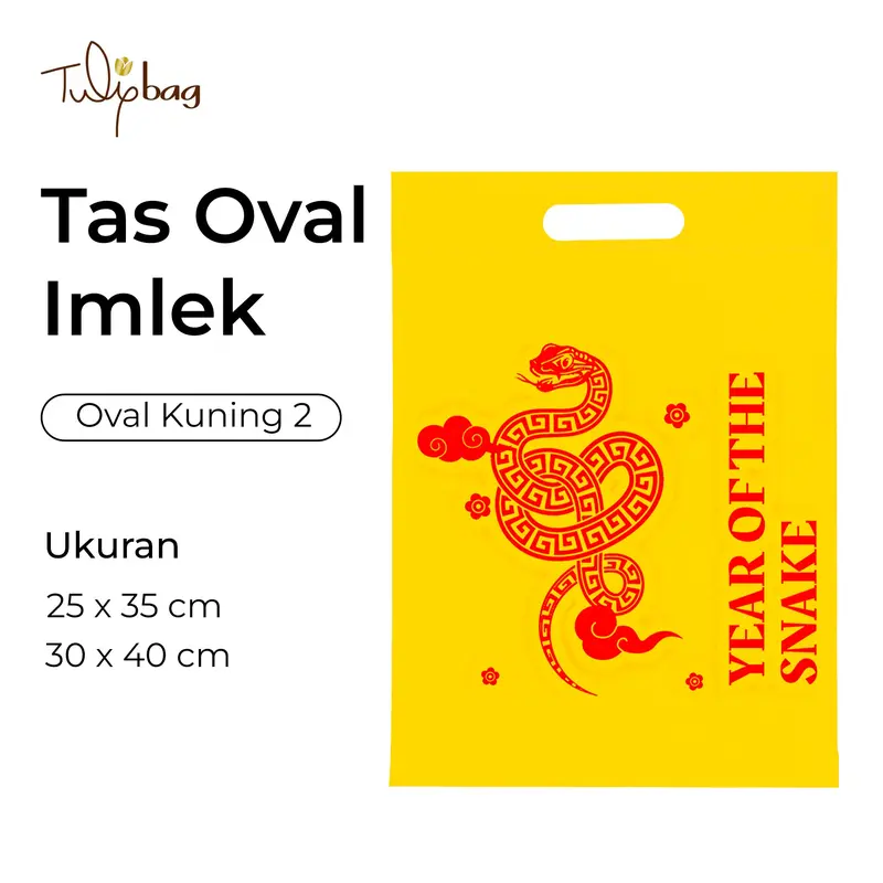 Tulipbag - Tas Imlek Oval Spunbond/goodie bag imlek 75 GSM 4
