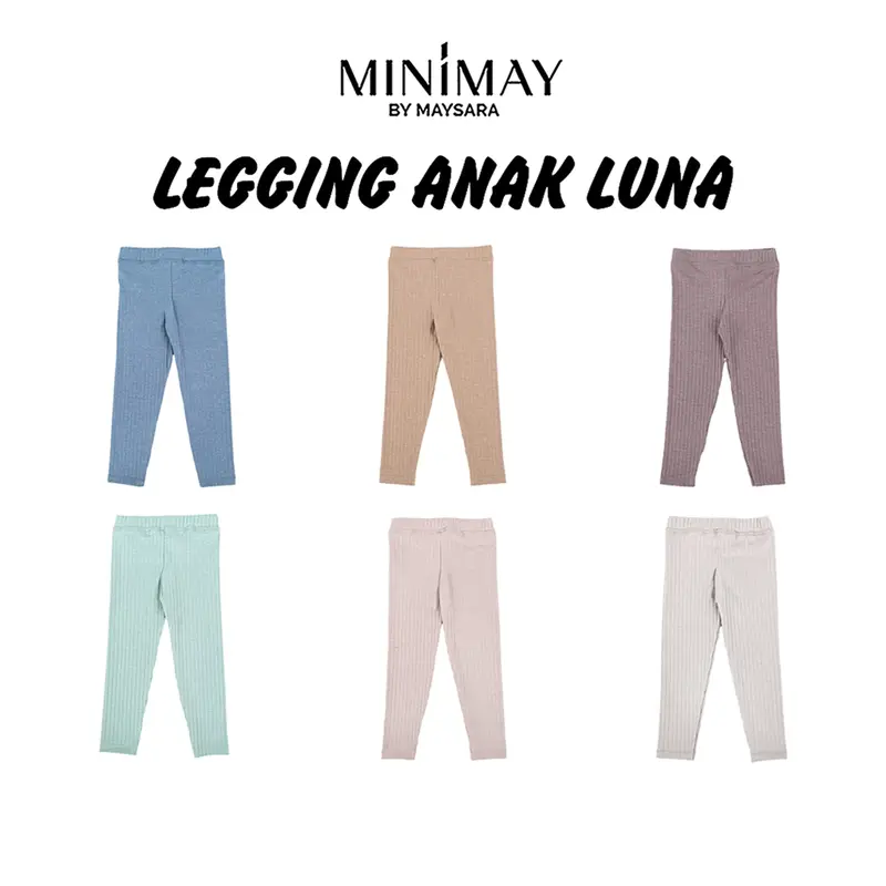 Legging Anak Luna Rib Knit Maysara 0