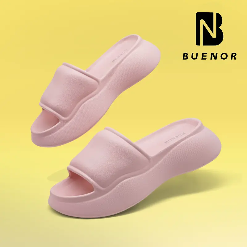Buenor - Sandal Selop Karet Jelly Wanita Dewasa Model Bergelombang Terbaru Shoes 1